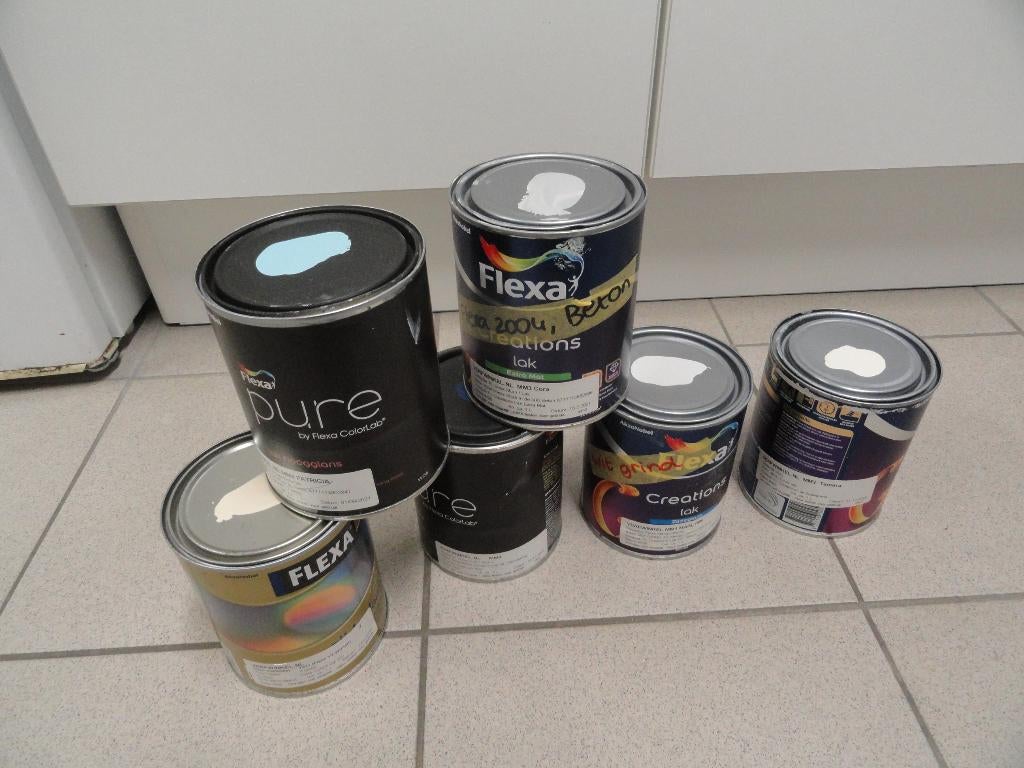 FLEXA WATERGEDRAGEN LAK DIVERSE KLEUREN, Wit, Nieuw, Ophalen of Verzenden, Lak