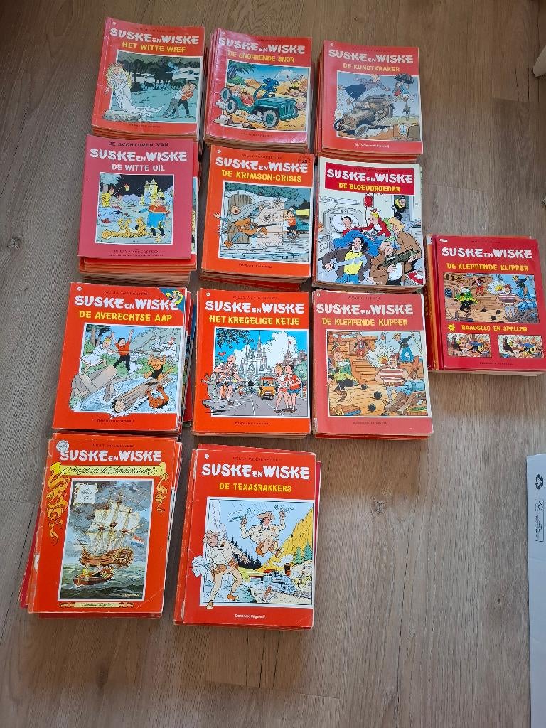 Suske en Wiske's, Gelezen, Willy Vandersteen, Ophalen of Verzenden, Meerdere stripboeken