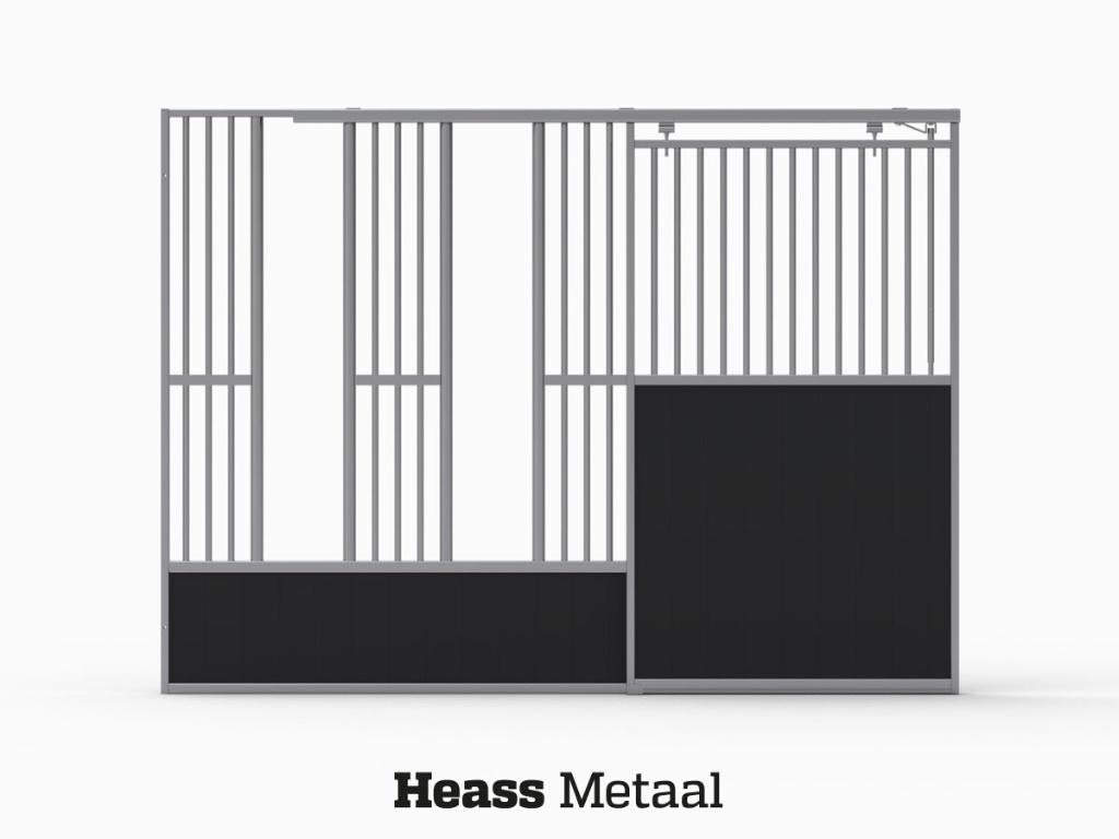 Paardenbox Voerwand Groepshuisvesting met schuifdeur | Heass, Weidegang, 4 paarden of pony's of meer