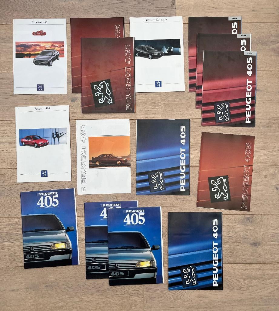 PEUGEOT 405 FOLDERS, Ophalen of Verzenden, Gelezen, Peugeot