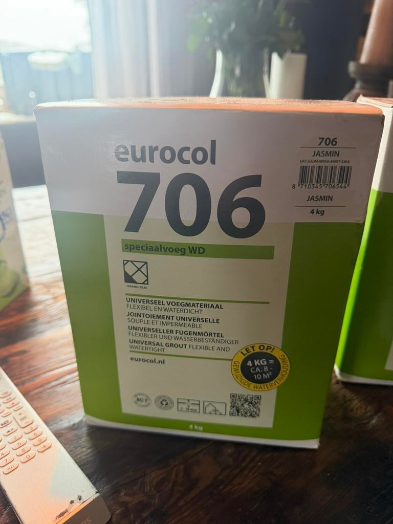 Voegmiddel eurocol 706 JASMIN, Overige materialen, Wandtegels, Nieuw, 10 m² of meer