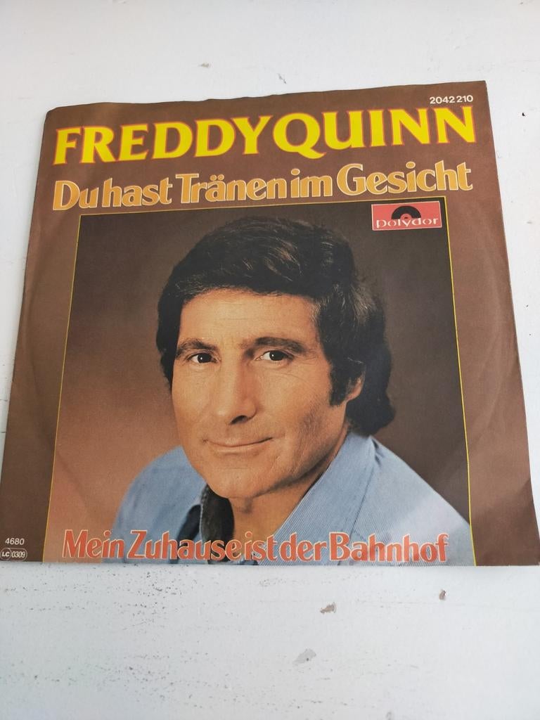 Freddy Quinn , du hast tränen im Gesicht, Cd's en Dvd's, Vinyl Singles, Ophalen of Verzenden, Zo goed als nieuw, Nederlandstalig
