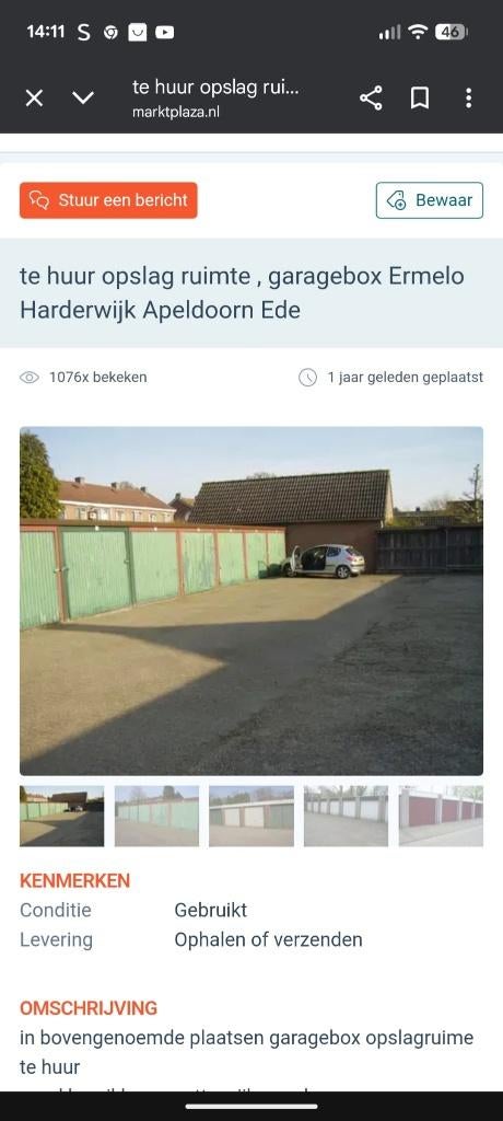 Huisraad opslagruimte apeldoorn, ede, ermelo. Harderwijk, Ophalen
