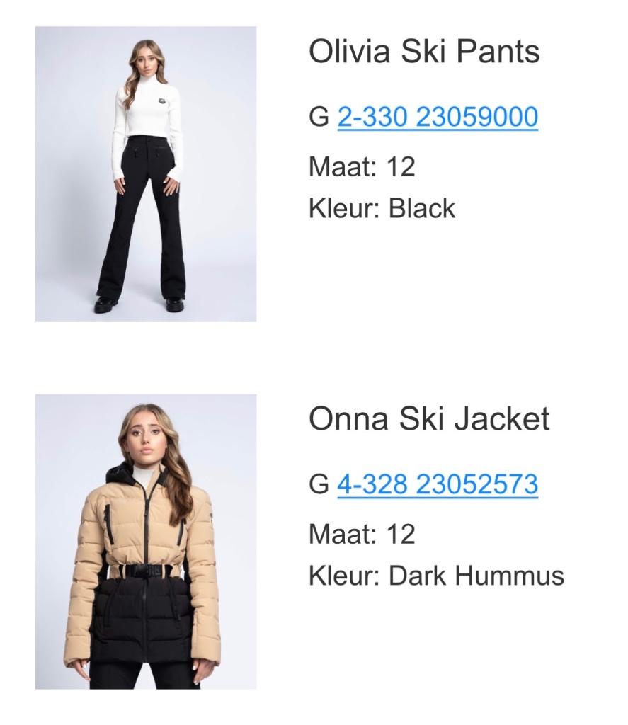 Nik&nik ski pak broek jas set hummus zwart maat 12, Meisje, Nik&Nik, Ophalen of Verzenden, Zo goed als nieuw