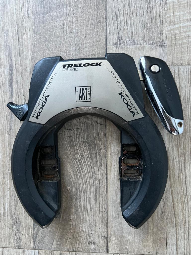 Ringslot TRELOCK PS 440 anti diefstalchip controle, Fietsen en Brommers, Fietsaccessoires | Fietssloten, Ophalen of Verzenden