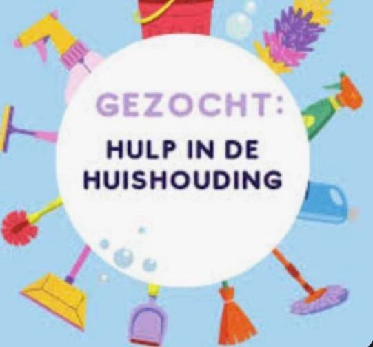 Poetshulp voor 2,5 uur p/w gezocht in Helmond - €15 p/u, Overige niveaus, Vanaf 10 jaar, Overige vormen