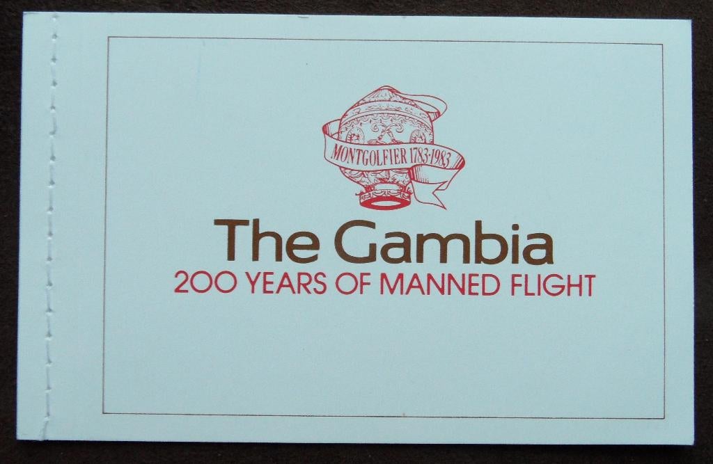 Luxe postzegelboekje The Gambia   bemande luchtvaart, Verzenden, Overige landen, Postfris