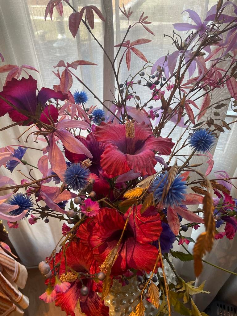 Zijde bloemen van Silka, Huis en Inrichting, Ophalen of Verzenden, Zo goed als nieuw, Binnen