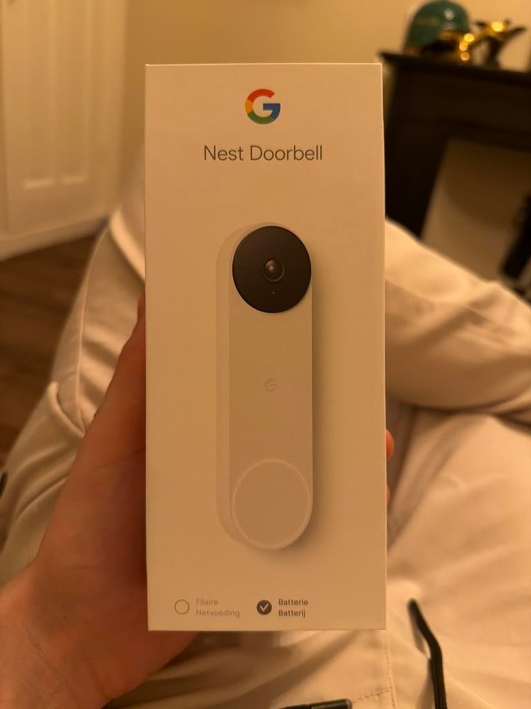 Nest Deurbel (Batterij, accu) te Koop!, Ophalen of Verzenden, Bewegingsdetectiesensor, Zo goed als nieuw, Draadloos
