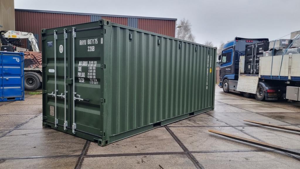 20ft zeecontainer container zeecontainer groen, Ophalen of Verzenden