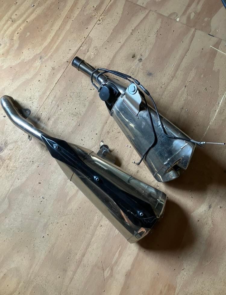 Originele Uitlaatdempers Kawasaki Z1000 2007, Ophalen of Verzenden, Gebruikt
