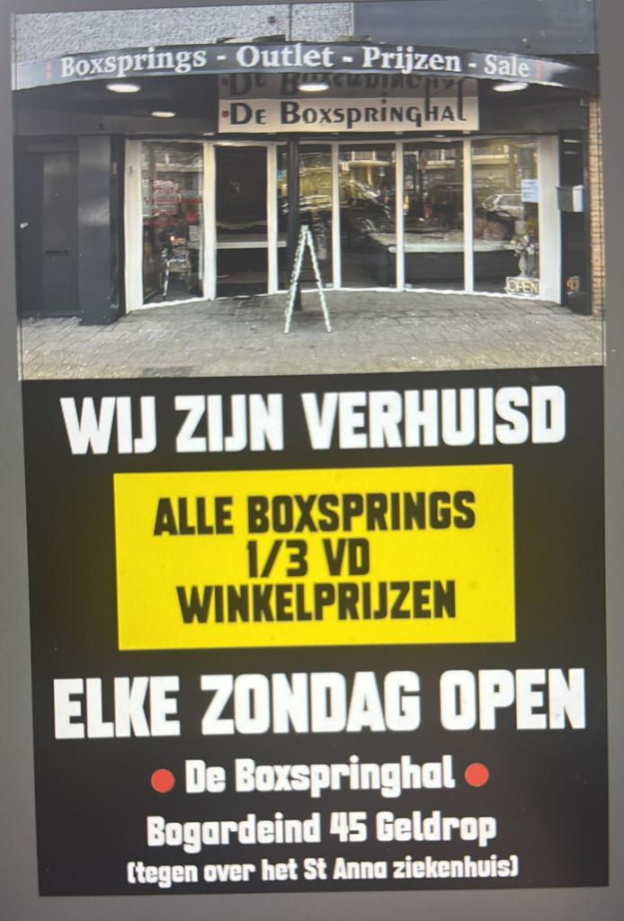 🔴 ALLE MATEN BOXSPRINGS 1 WEEK LEVERTIJD🔴 va €585 🚚 Free, Ophalen, 200 cm, 160 cm, Moderne Hotel Style