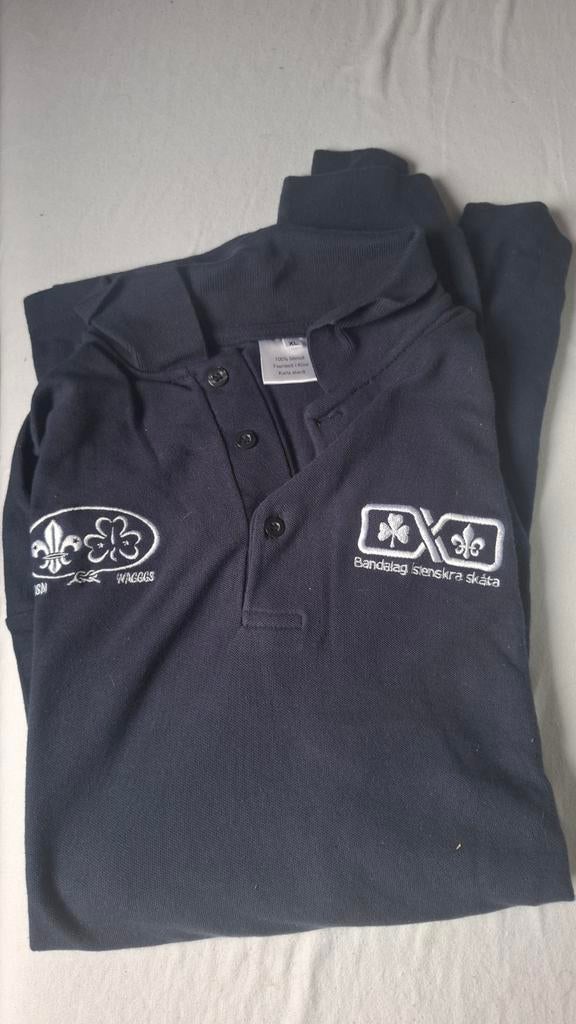 Lange Mouw Polo IJslandse Scouting, Blauw, Maat 56/58 (XL), Ophalen of Verzenden, Zo goed als nieuw