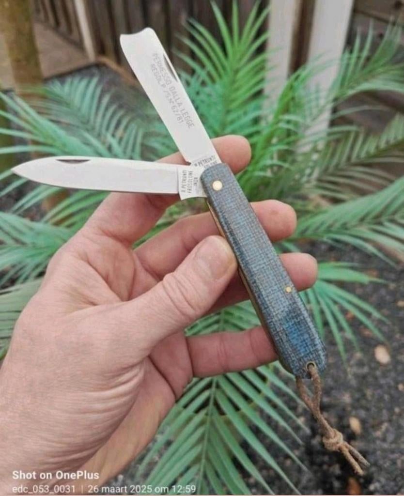 Sfilato/Mozetta (coltello da tasca) Micarta zakmes., Verzamelen, Overige Verzamelen, Nieuw, Ophalen of Verzenden