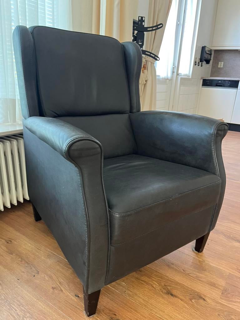 2 mooie lederen fauteuils, Huis en Inrichting, Fauteuils, Ophalen of Verzenden, Zo goed als nieuw, 75 tot 100 cm, 50 tot 75 cm