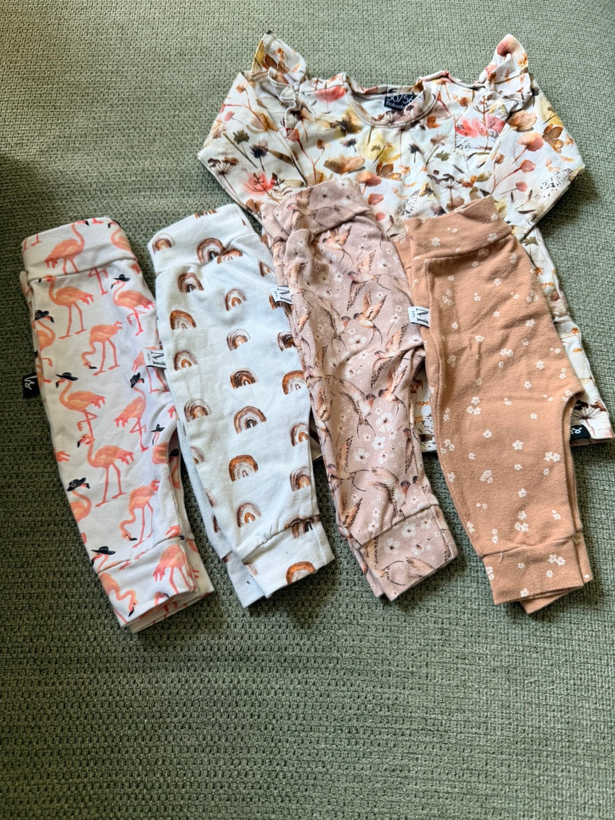 Broekjes en jurkje van babystyling en Mom's & Mini's, Kinderen en Baby's, Babykleding | Maat 56, Ophalen of Verzenden, Zo goed als nieuw