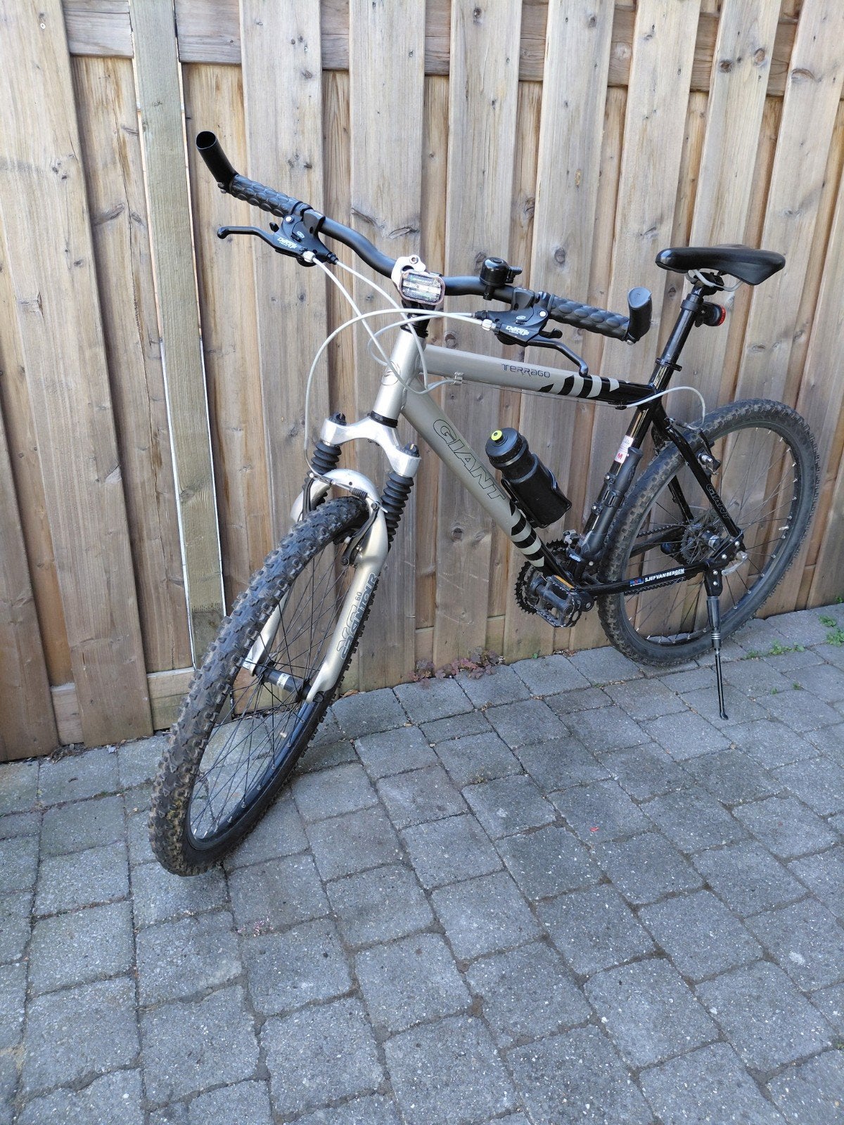Giant Terrago MTB 26 inch, M frame, 27 versnellingen, Ophalen, Gebruikt, Velgrem, Giant
