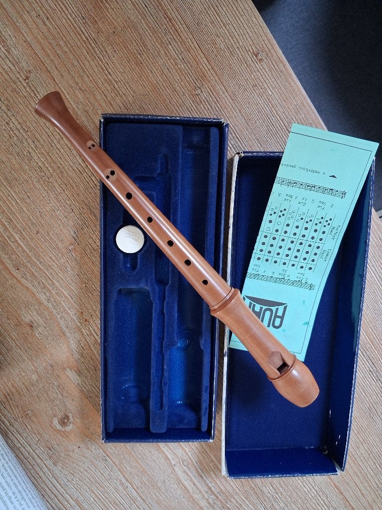 Blokfluit, Ophalen, Zo goed als nieuw, Sopraan of Sopranino, Met koffer, hoes of etui