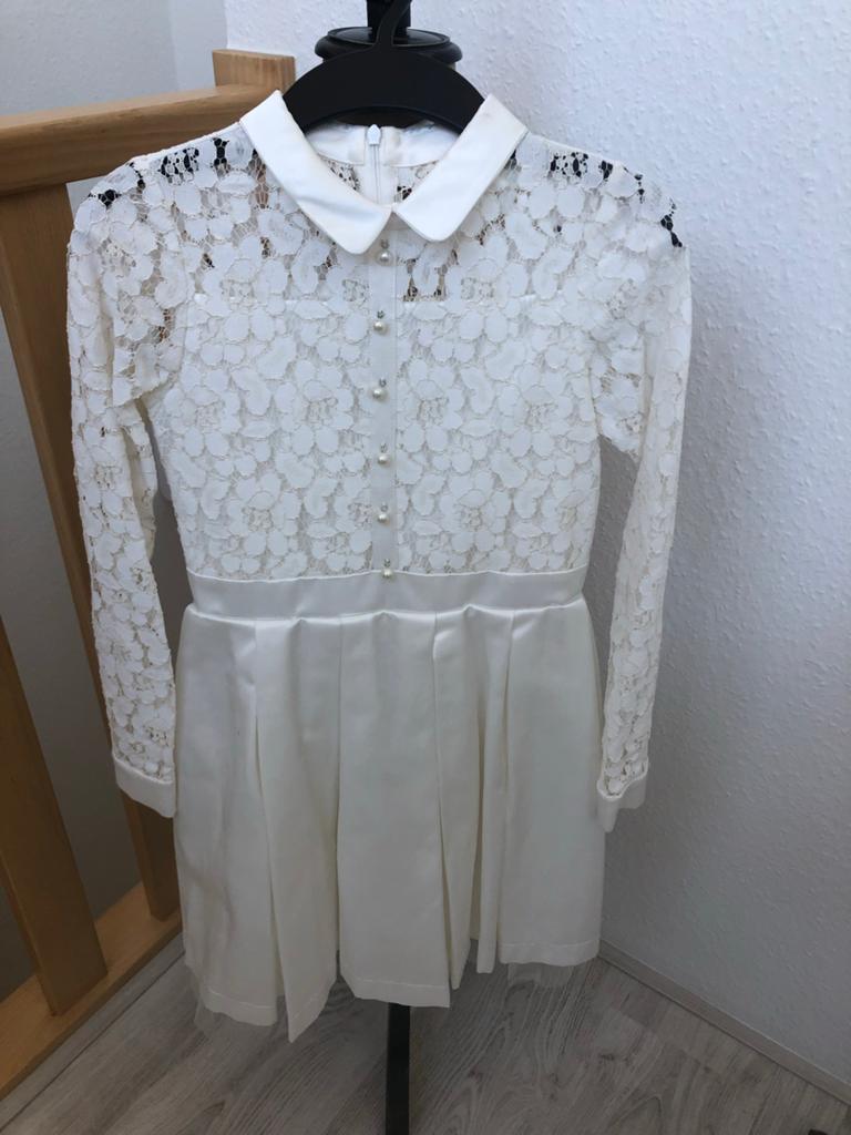 Jottum kant off white communiejurk jurk maat 140, Kinderen en Baby's, Kinderkleding | Maat 140, Ophalen of Verzenden, Zo goed als nieuw
