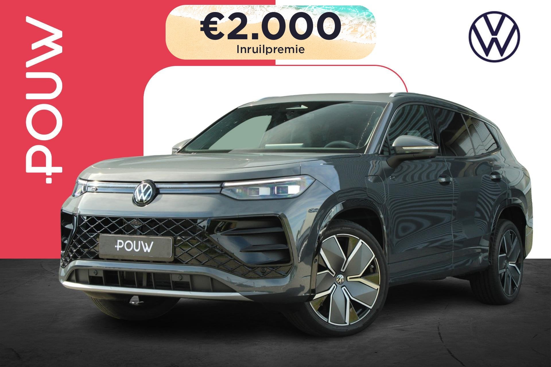 Volkswagen Tayron 1.5 eHybrid 204pk DSG R-Line Edition | Pan, 12 maanden, 1498 cc, 4 cilinders, 150 min