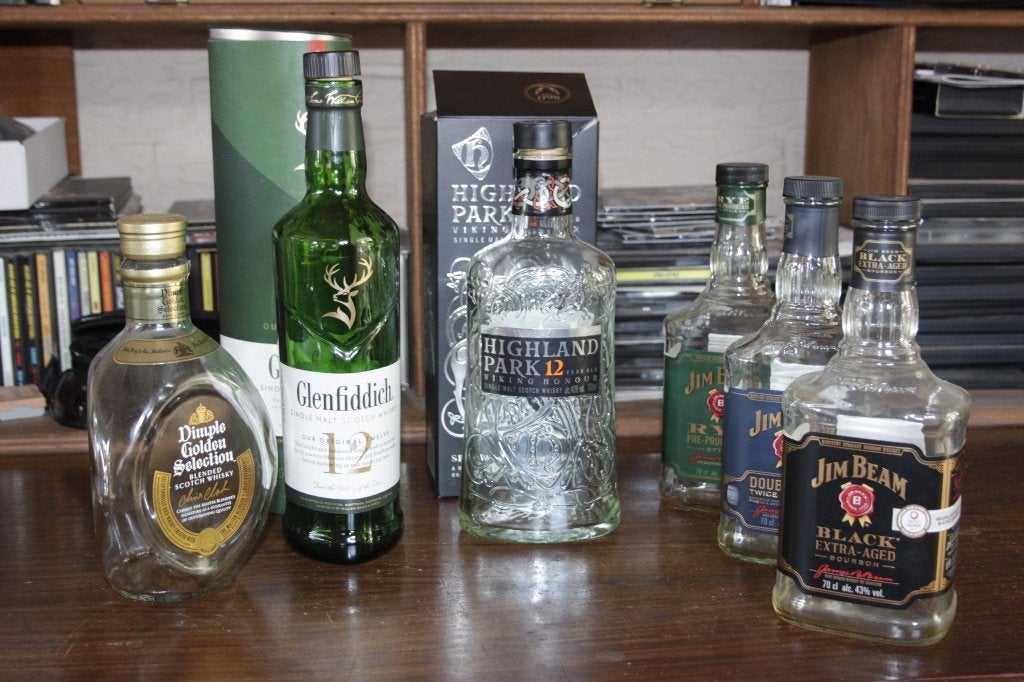 Lege Whisky flessen, Verzamelen, Ophalen of Verzenden, Gebruikt, Overige typen