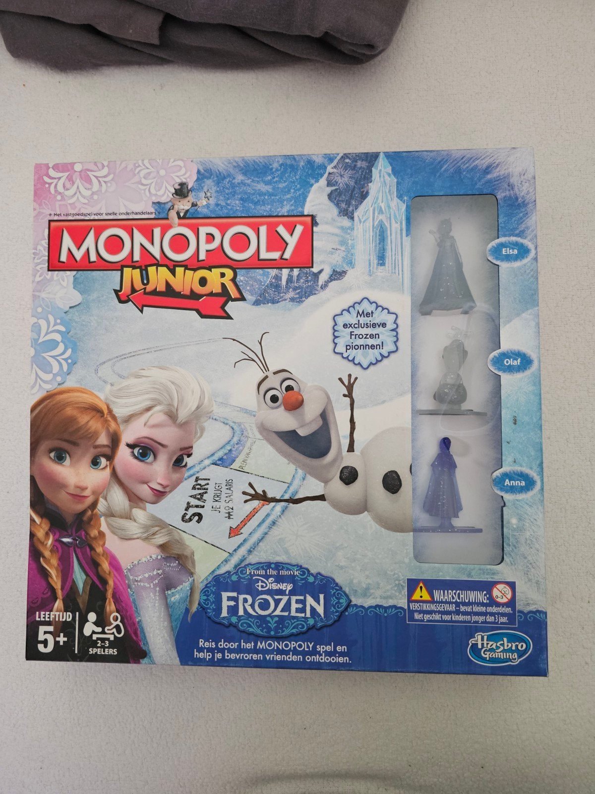 monopoly junior frozen, Een of twee spelers, Ophalen of Verzenden, Zo goed als nieuw, Hasbro
