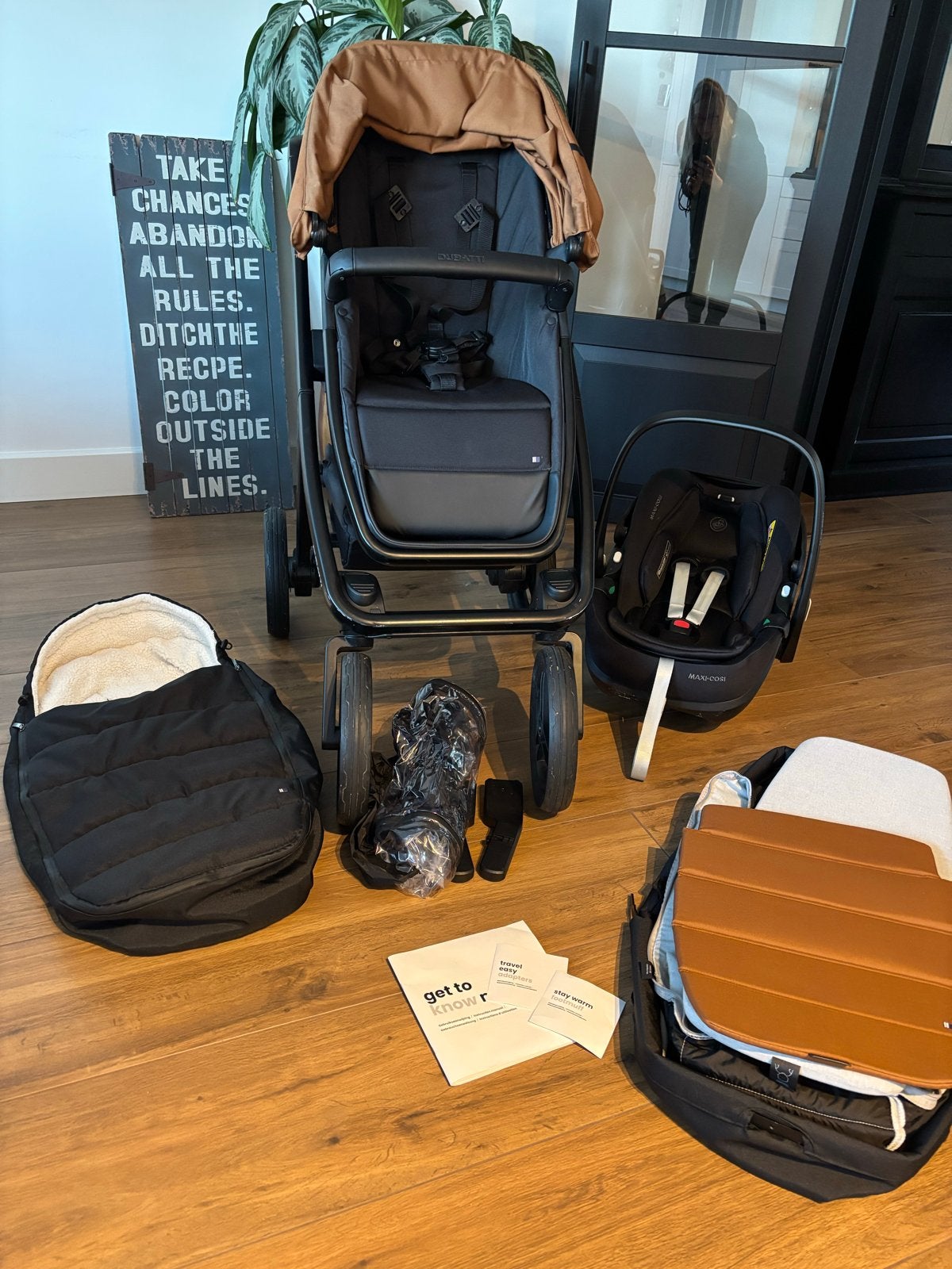 Nette Dubatti Two kinderwagen incl. accesoires en Maxi-Cosi, Kinderen en Baby's, Gebruikt, Combiwagen, Met autostoeltje, Ophalen