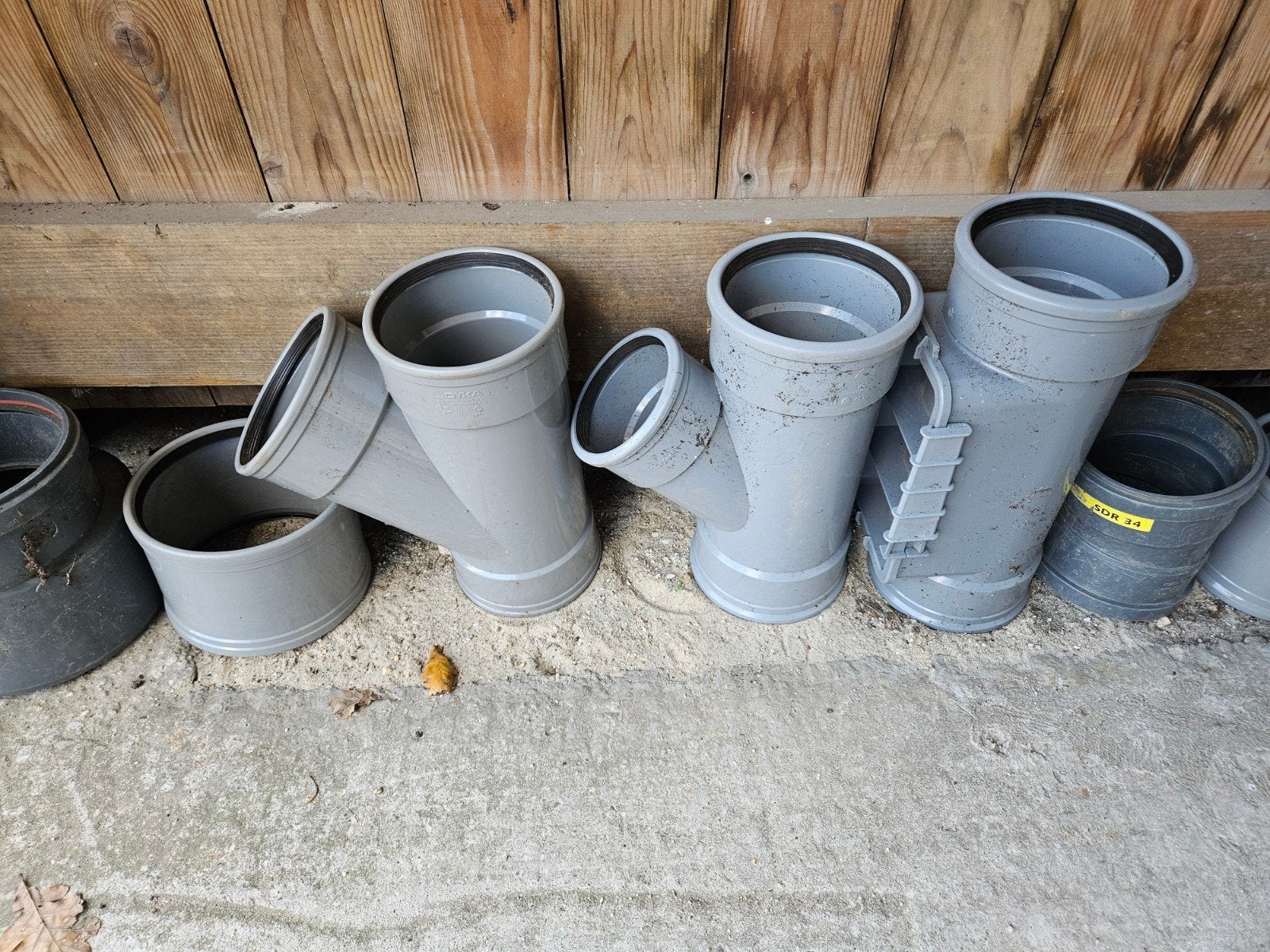 Nieuwe PVC 160mm hulpstukken, Doe-het-zelf en Verbouw, Buizen en Afvoer, Bochten, Pvc, Nieuw, Ophalen of Verzenden