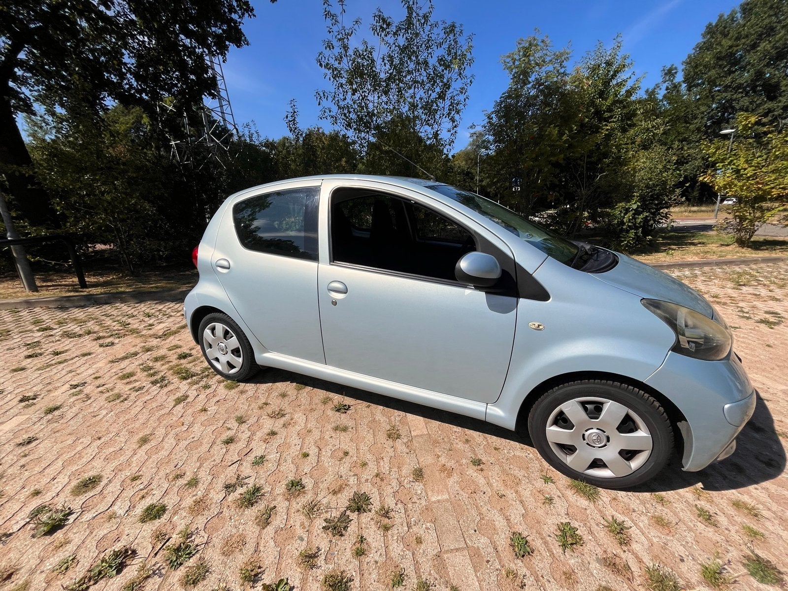 Toyota Aygo 1.0 12V Vvt-i 5DRS MMT 2007 automaat Blauw, Auto's, Stof, 68 pk, Particulier, Geïmporteerd