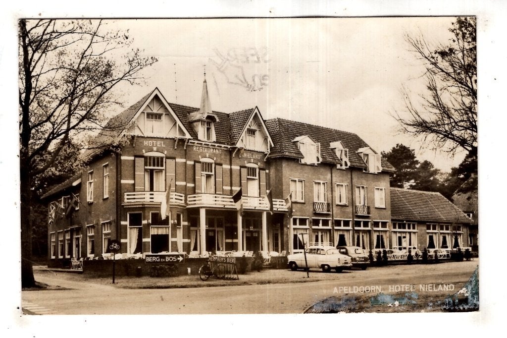 Apeldoorn 1960 Hotel  Nieland, Verzenden, 1940 tot 1960, Gelopen, Gelderland