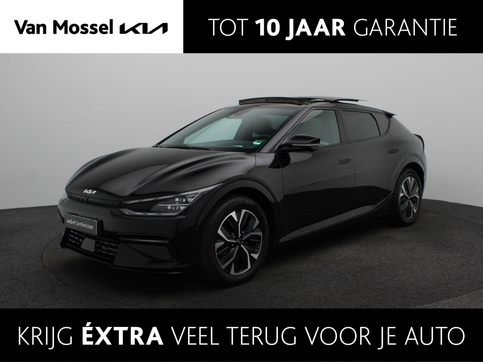 Kia EV6 GT-Line 77.4 kWh | Warmtepomp | 360 graden camera |, Auto's, Kia, Achterwielaandrijving, Gebruikt, Zwart, Origineel Nederlands