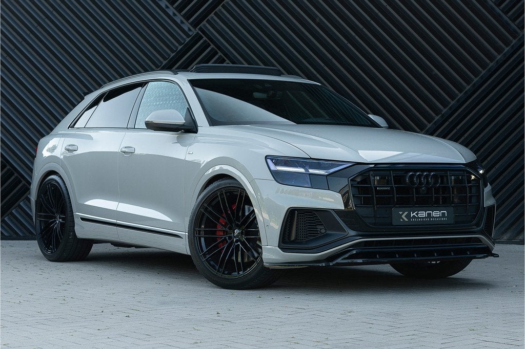 Audi Q8 55 TFSI e quattro S-Line ACC Pano HUD B&O Softcl. Me, Automaat, 12 maanden, Gebruikt, Zwart
