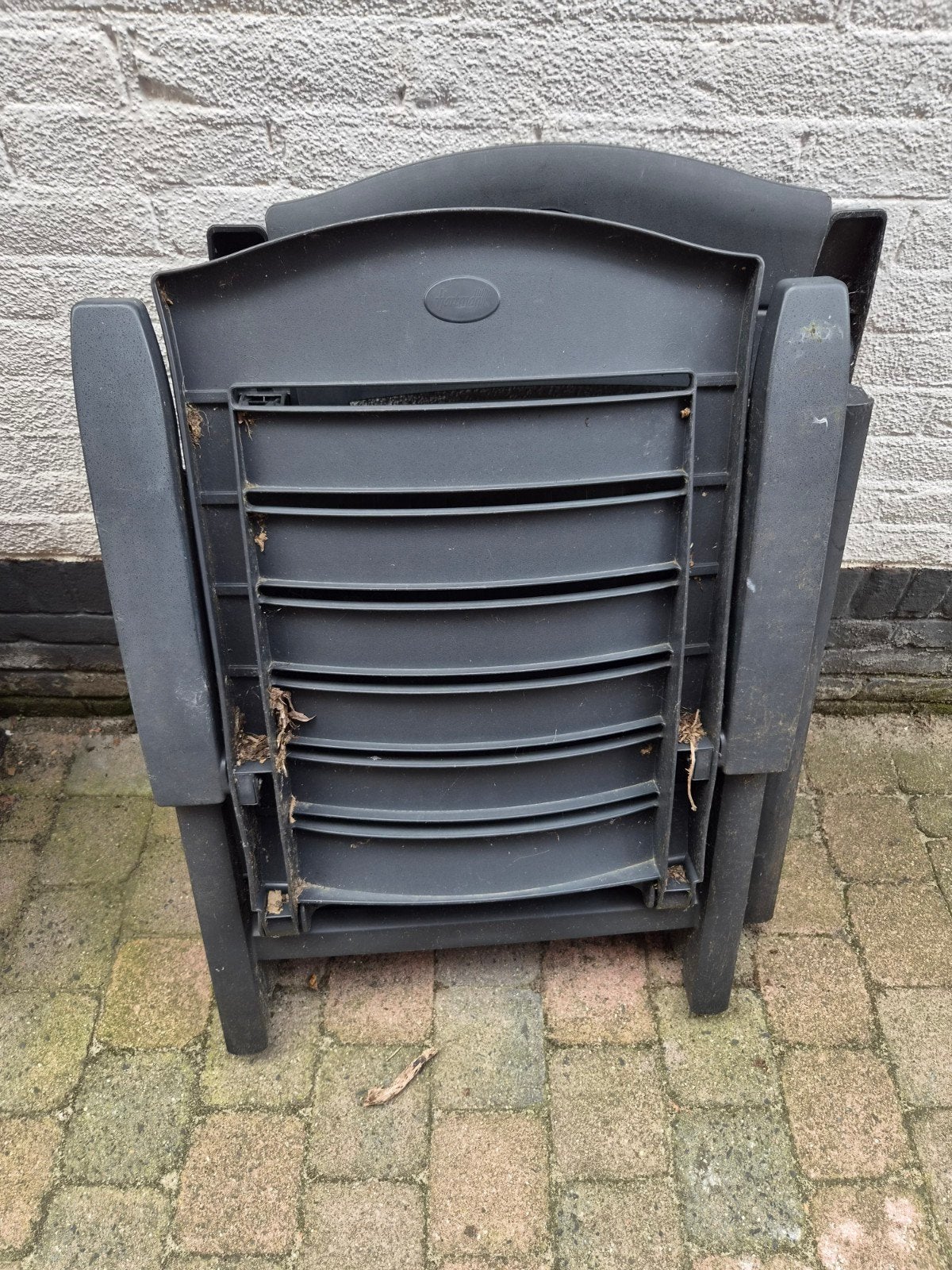 Hartman tuinstoel - vies maar heel, Tuin en Terras, Tuinstoelen, Ophalen, Gebruikt, Kunststof
