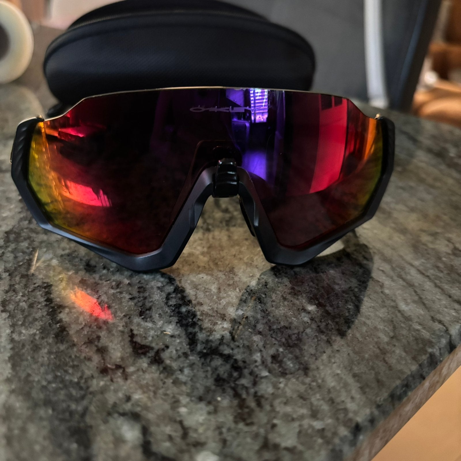 Oakley wielrenners zonnebril, Ophalen of Verzenden, Zo goed als nieuw, Oakley