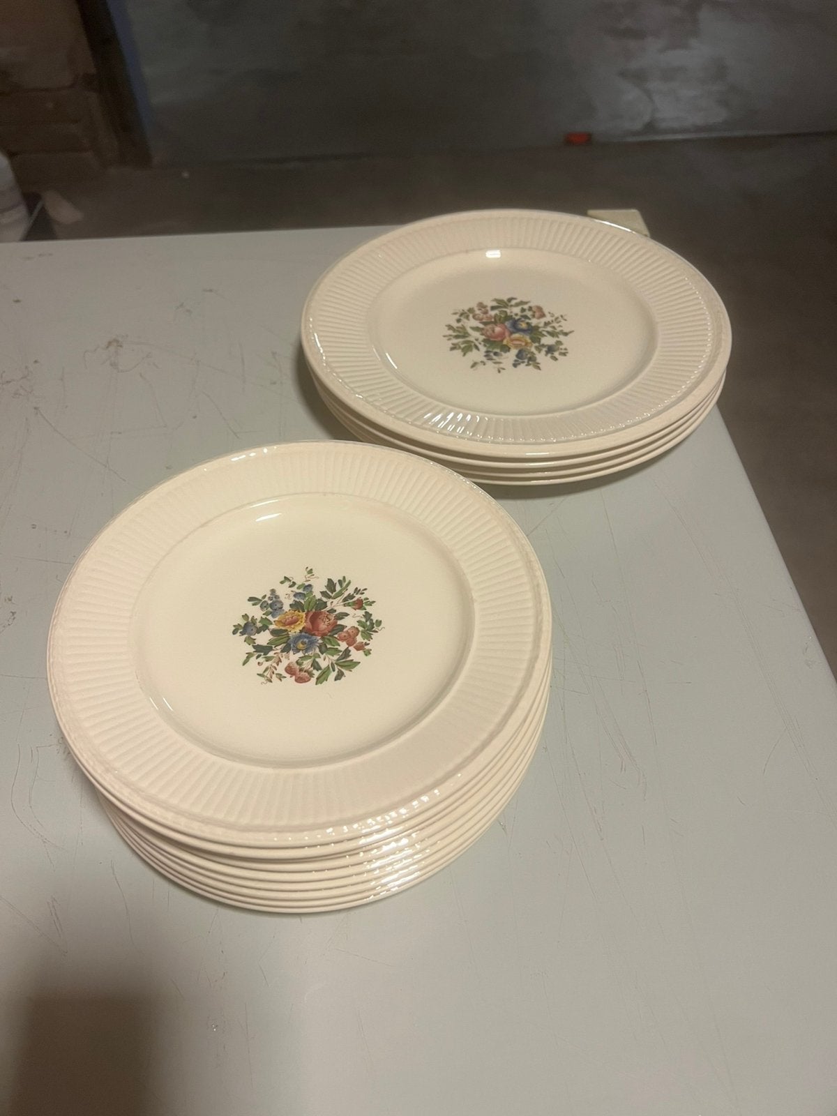 Wedgwood Conway ontbijtbord9x en dinerbord4x, Ophalen, Gebruikt, Wedgwood, Bord(en)