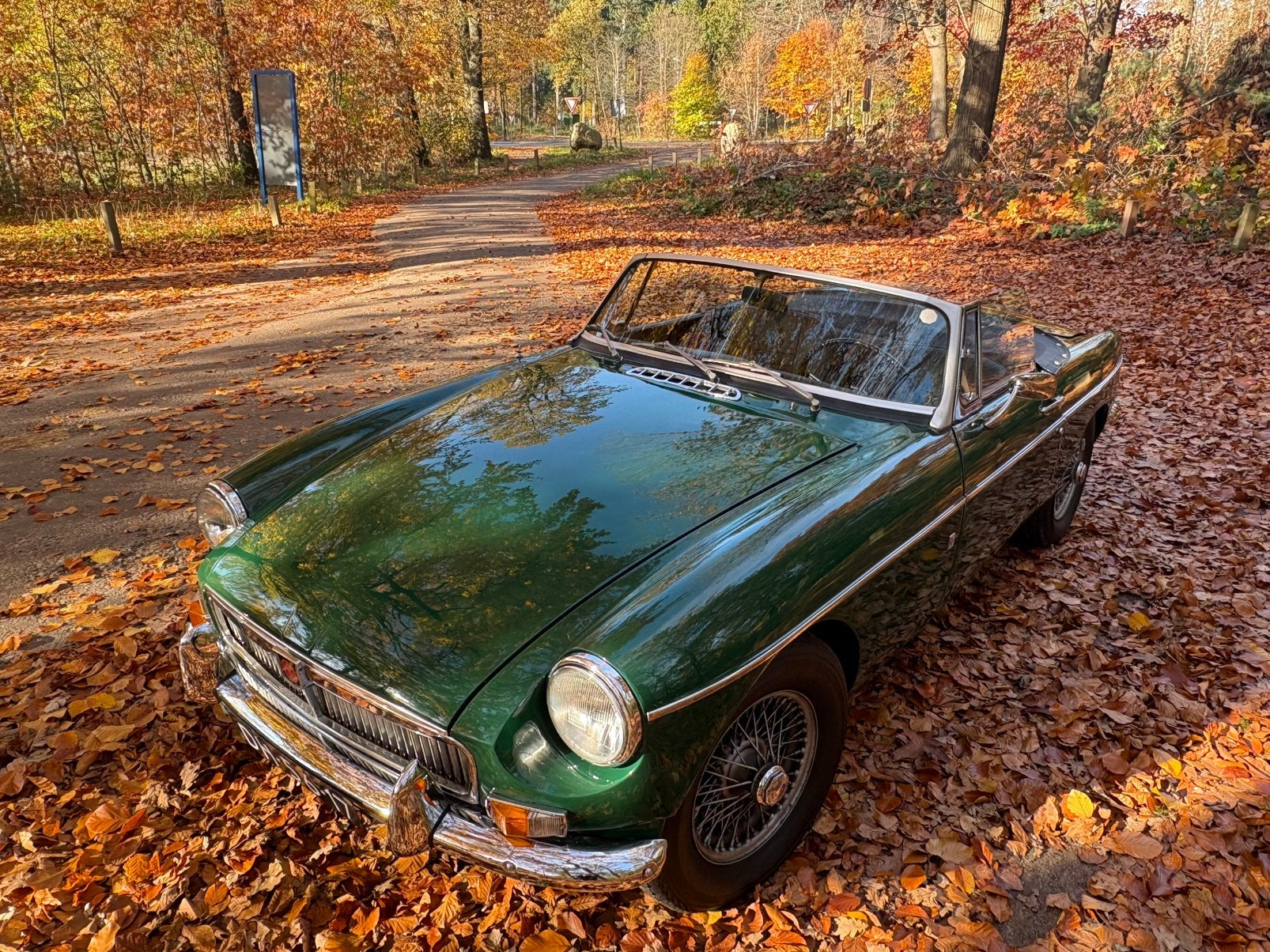 MG MGB 1969 Racing Green overdrive Cabrio, Auto's, Cabriolet, Handgeschakeld, Particulier, Geïmporteerd