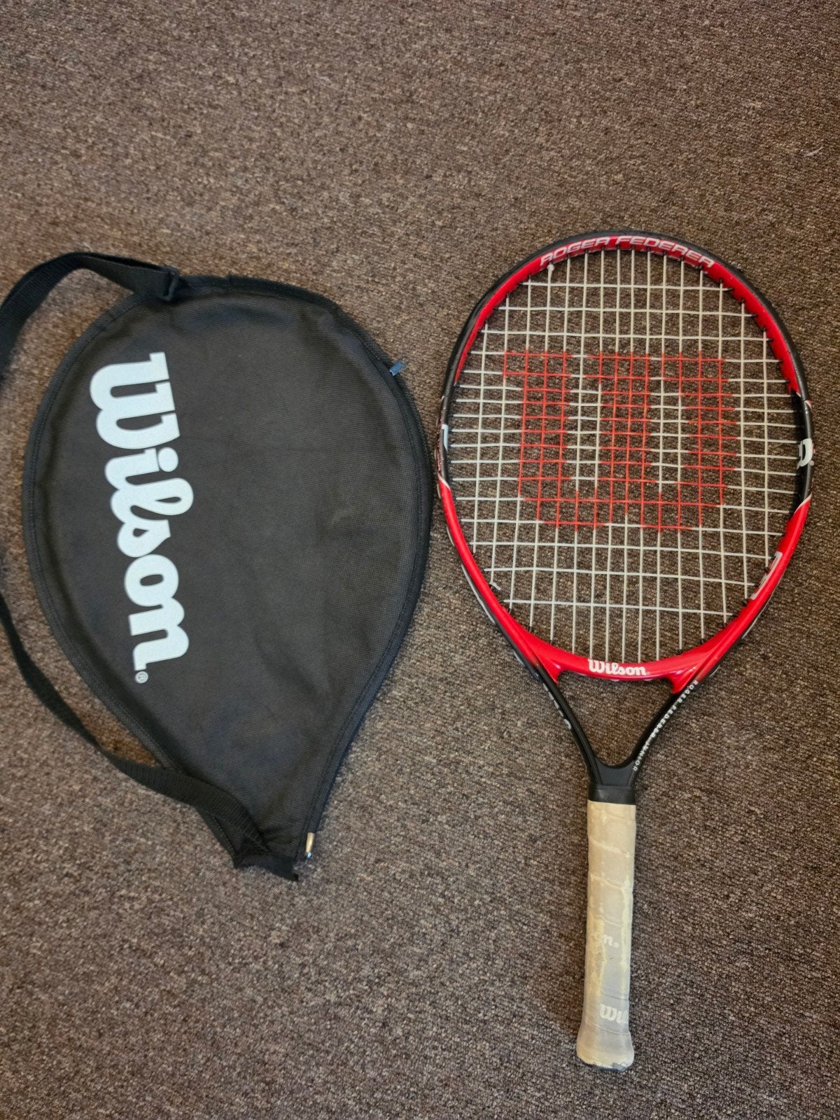 Wilson Roger Federer Junior 23 Tennisracket met hoes, Ophalen, Gebruikt, L00, Wilson