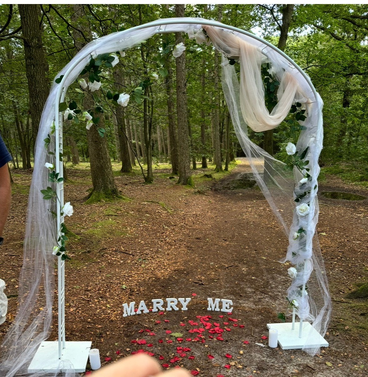 Trouwboog/Wedding arch, Eén persoon