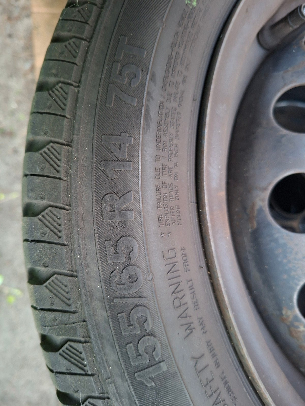 Velgen met zomerbanden voor Toyota Aygo (4 stuks), Ophalen, Gebruikt