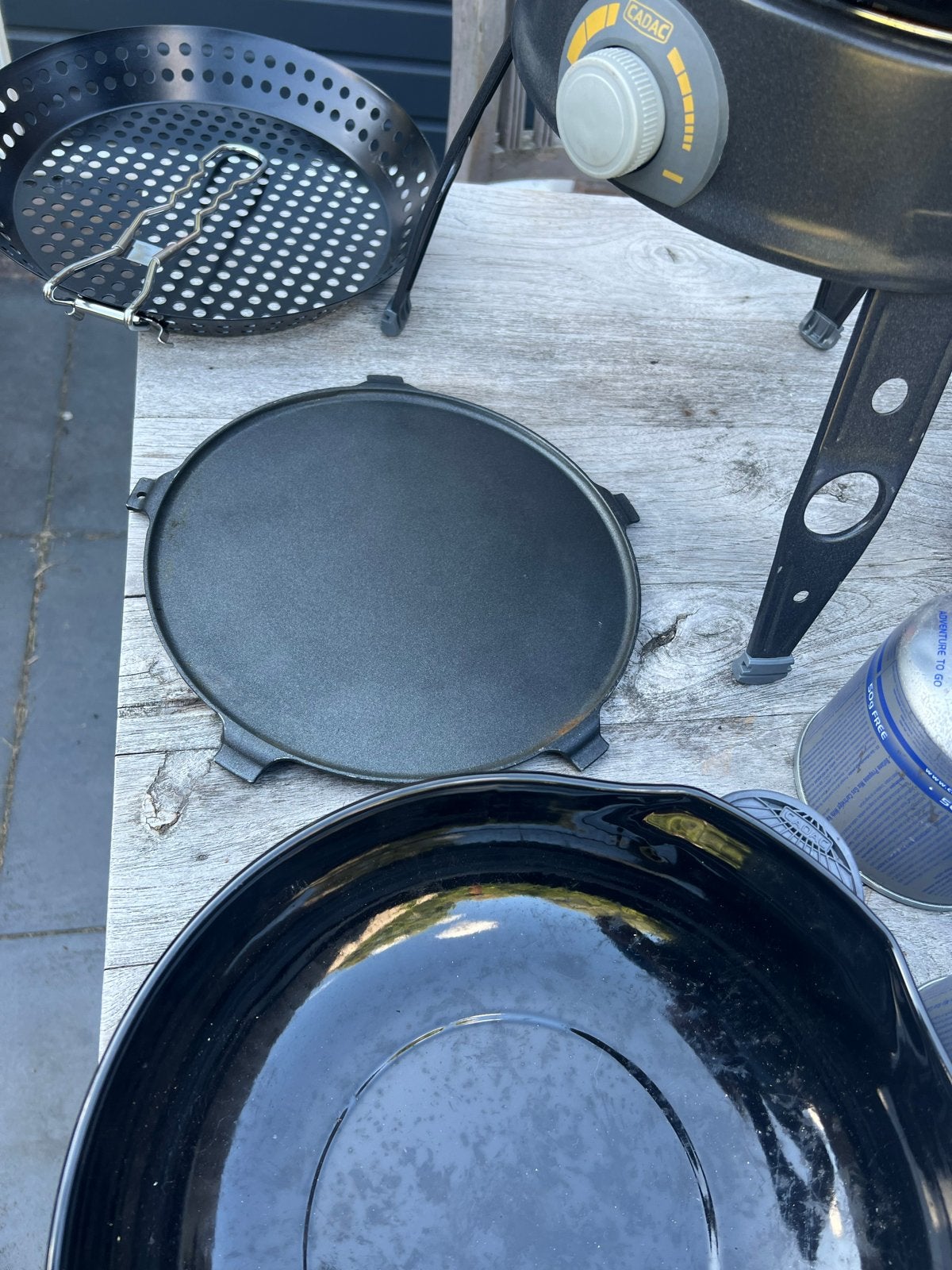 Cadac Safari Chef met diverse kookaccessoires en gas, Ophalen of Verzenden, Gebruikt