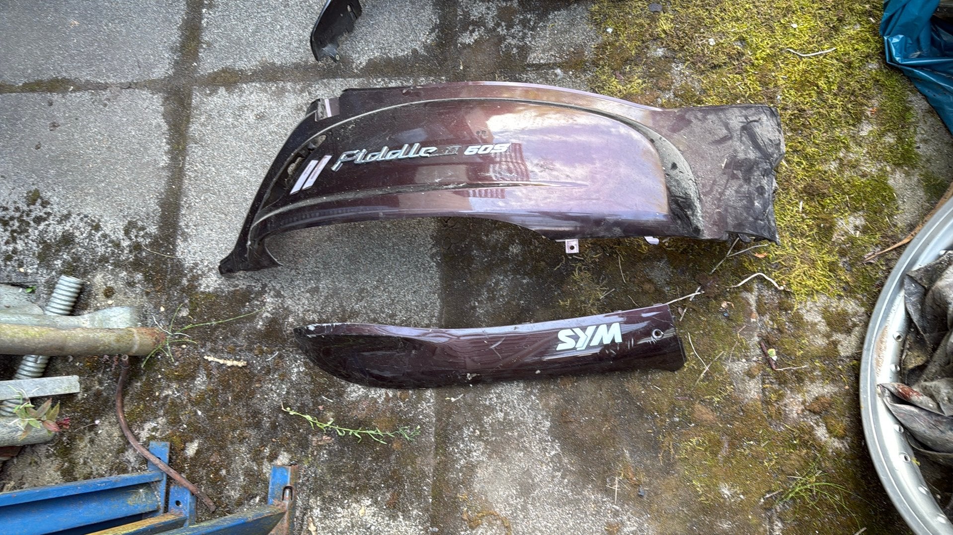 Zijkap sym fiddle 2, Fietsen en Brommers, Ophalen of Verzenden, Kap, SYM