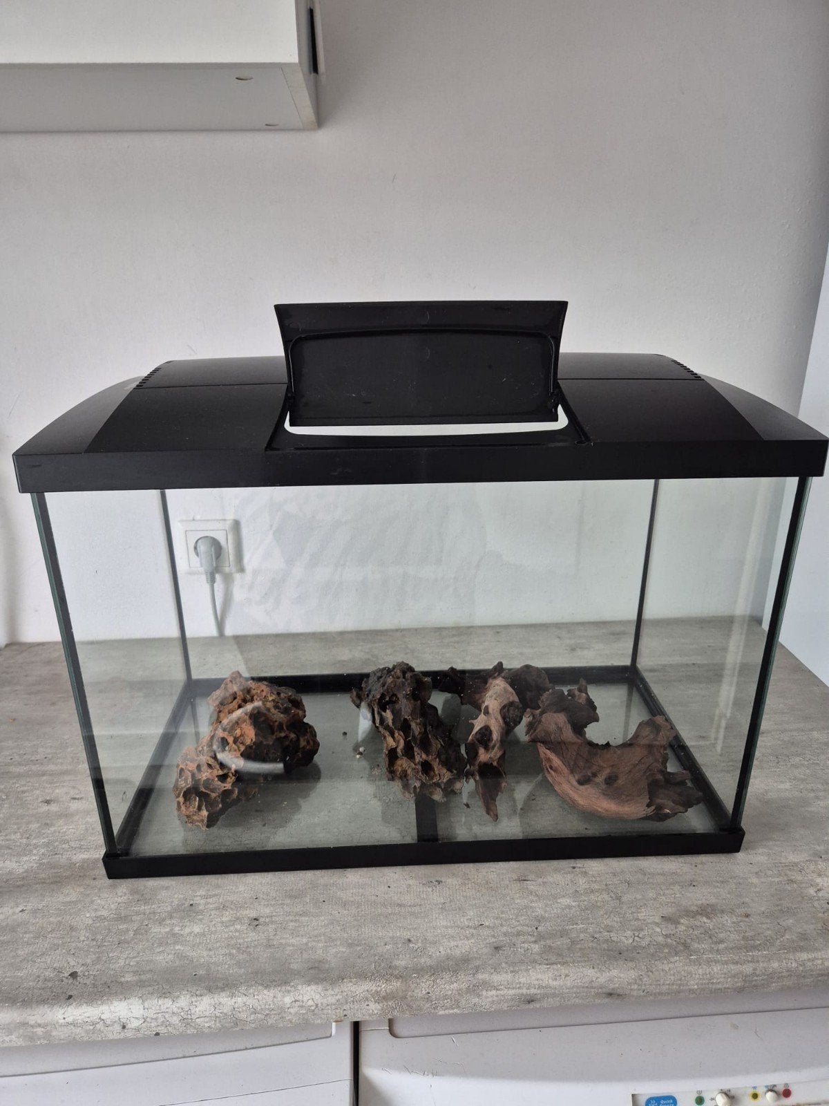 Aquarium met toebehoren, Dieren en Toebehoren, Ophalen of Verzenden, Zo goed als nieuw, Leeg aquarium