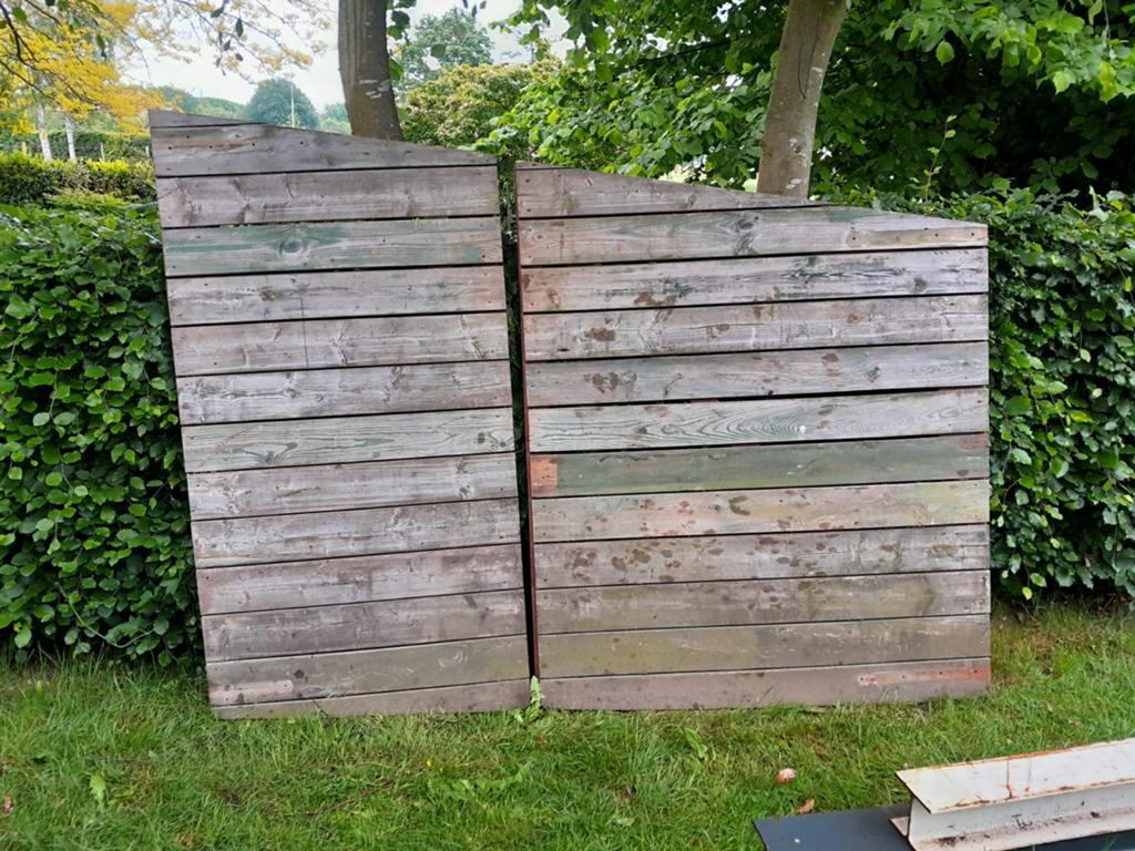 Poortdeuren / schuurdeuren, Ophalen, Hout, Tuinhek
