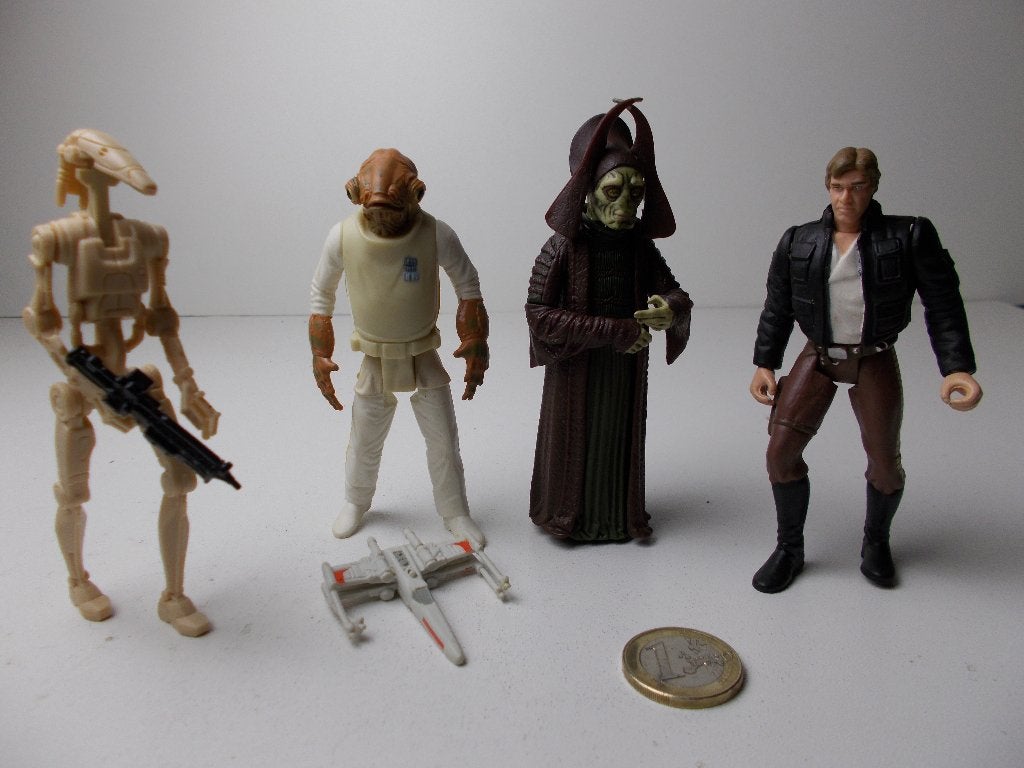 Jaren 90 Star Wars FIGUURTJES 5 x IN 1 KOOP! (incl. X-Wing), Ophalen of Verzenden, Zo goed als nieuw, Actiefiguurtje