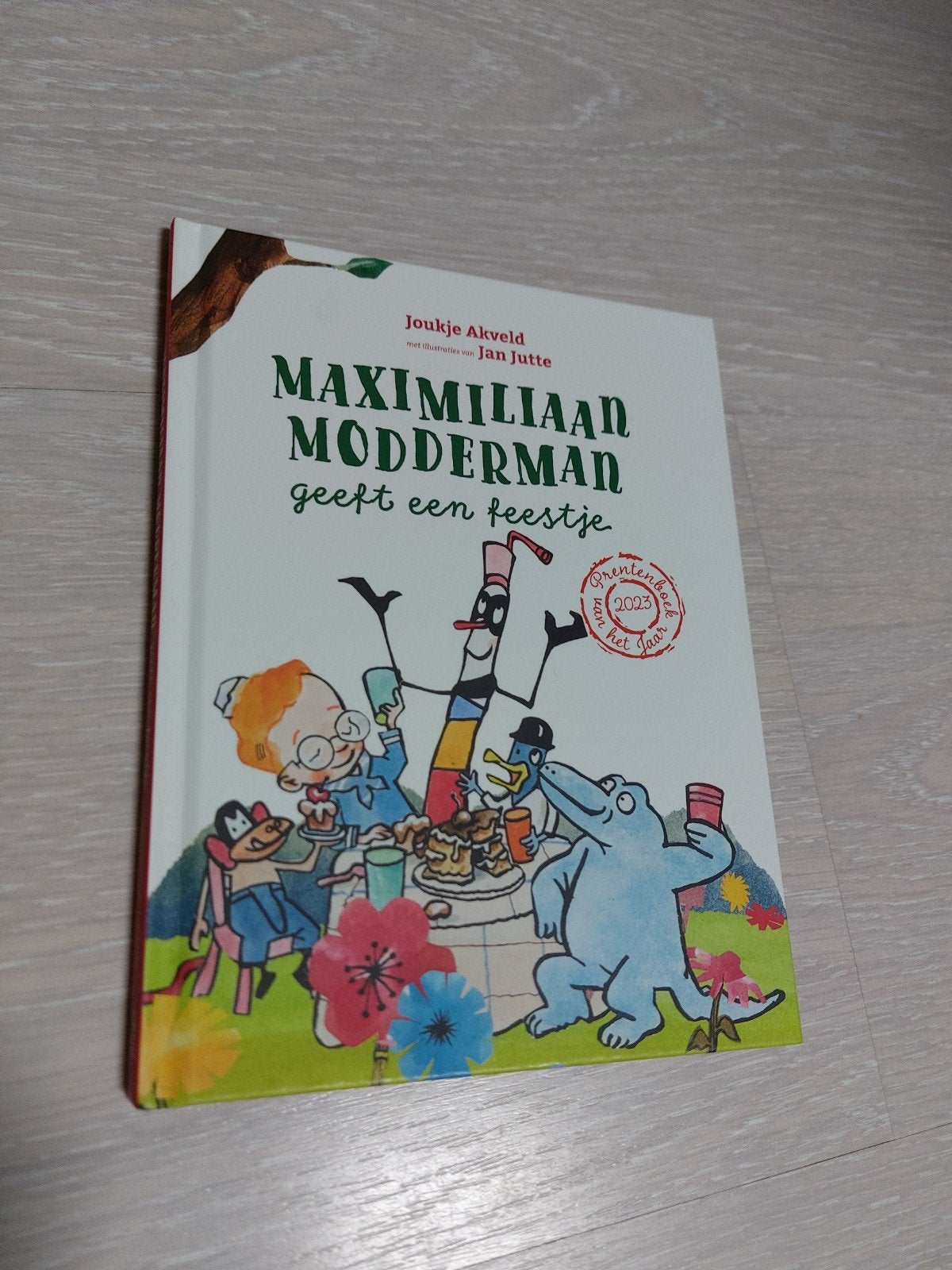 Mini editie Maximiliaan Modderman geeft een feestje, Boeken, Verzenden, Zo goed als nieuw, Joukje Akveld