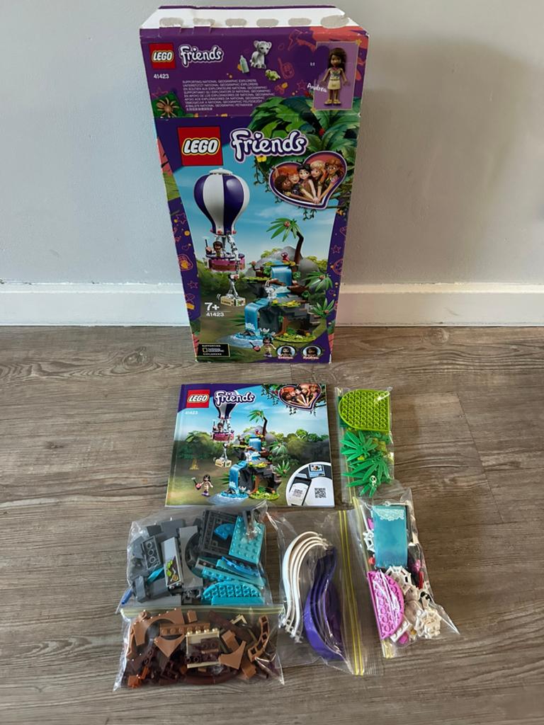 Lego friends 41423 Tijger reddingsactie met luchtballon, Compleet, Lego, Friends, Ophalen of Verzenden