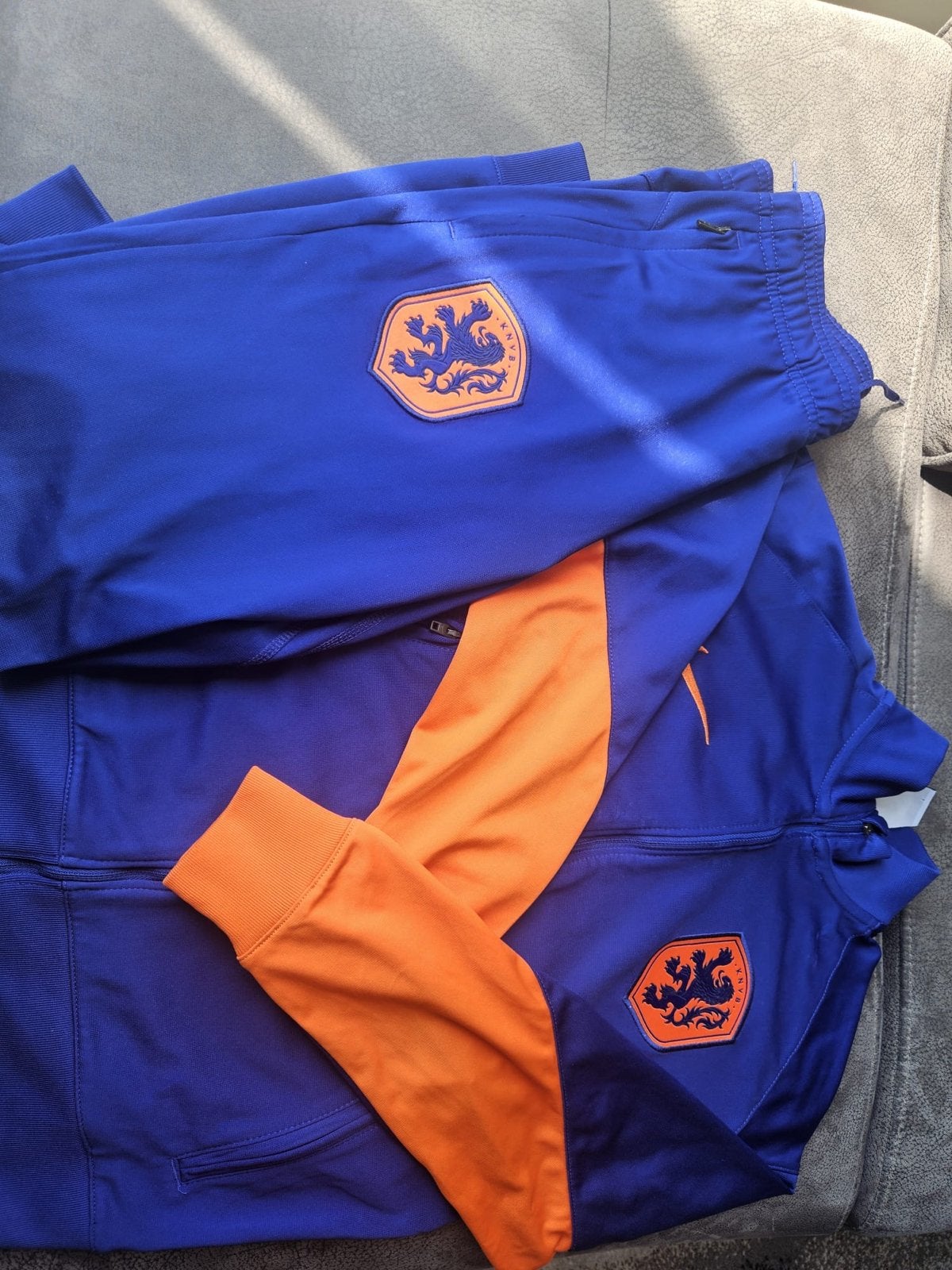 Nike Oranje Trainingspak Nederland Maat L (147-158 cm), Maat L, Ophalen of Verzenden, Gebruikt, Trainingspak