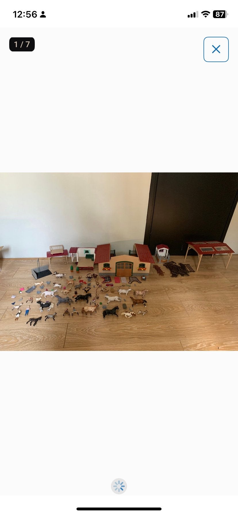 Grote Schleich paardenstal met veel paarden en accessoires, Ophalen of Verzenden, Gebruikt, Jongen of Meisje