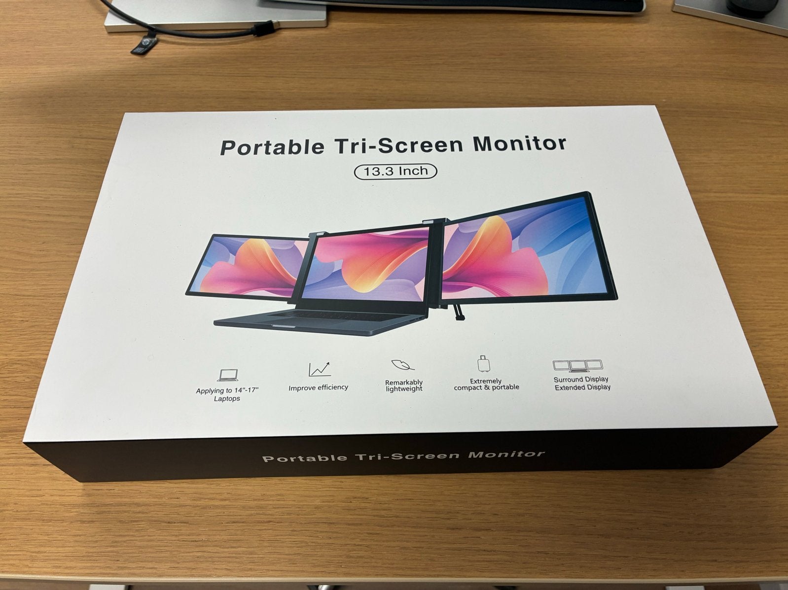 Draagbare Tri-Screen Monitor 13.3 inch voor Laptops, Computers en Software, Monitoren, Nieuw, Full HD, Ophalen of Verzenden, USB-C