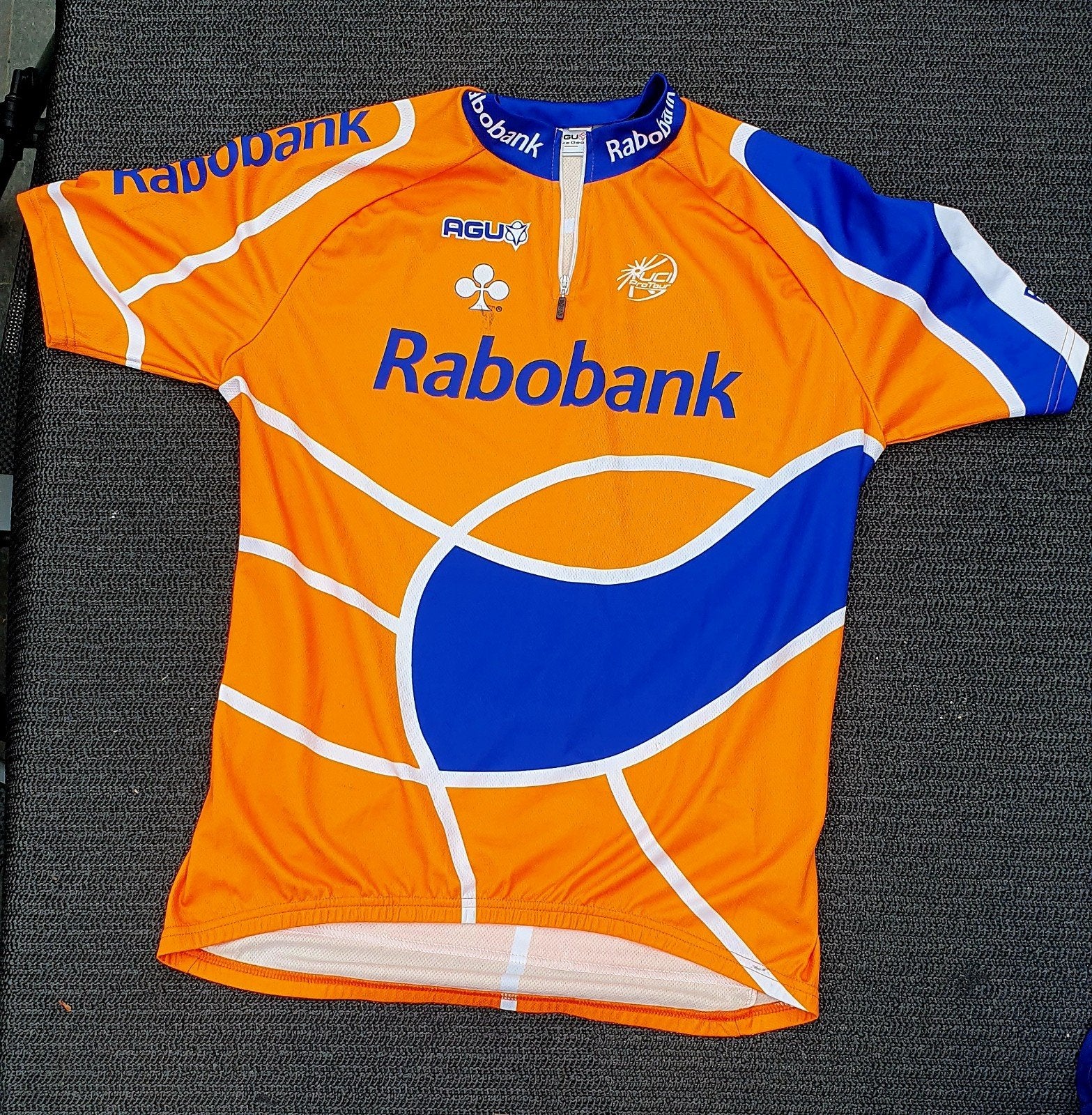 Rabobank wielrennersshirt maat L van Agu - i.g.st., Gebruikt, Heren, Ophalen of Verzenden, L